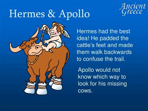 what did Hermes give Apollo